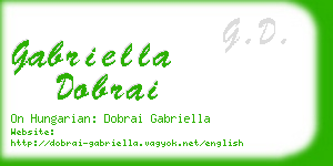 gabriella dobrai business card